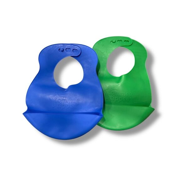 Tommee Tippee Blue and Green Baby Bib Set - Picture 1 of 1